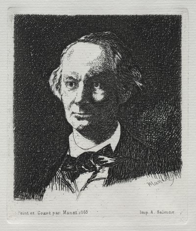 Charles Baudelaire, 1869 von Édouard Manet