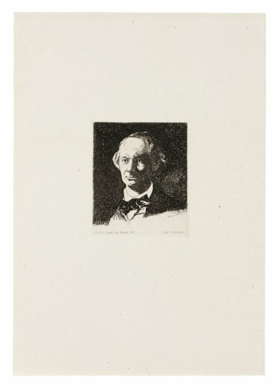 Charles Baudelaire, Frontalansicht III von Édouard Manet