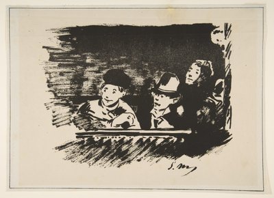 In der oberen Galerie Au Paradis, 1877 von Édouard Manet