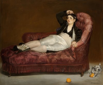 Liegende junge Frau in spanischem Kostüm von Édouard Manet