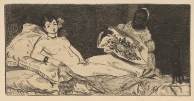 Olympia kleiner Teller, 1867 von Édouard Manet