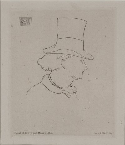 Porträt von Baudelaire von Édouard Manet