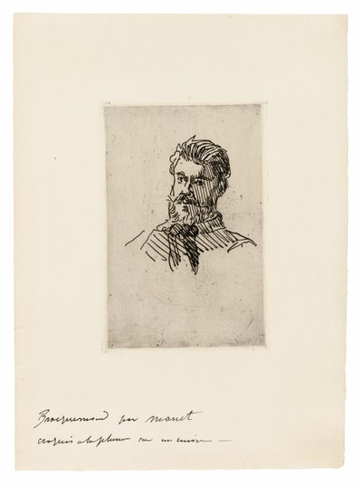 Porträt von Félix Bracquemond von Édouard Manet