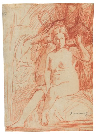 Sitzender Akt von Édouard Manet