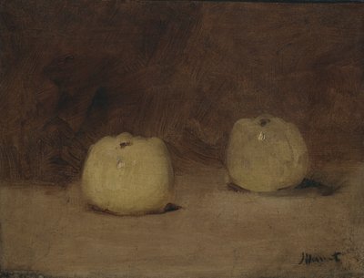 Stillleben mit zwei Äpfeln, ca. 1880 von Édouard Manet