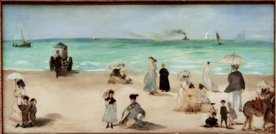 Am Strand von Boulogne-sur-Mer von Édouard Manet