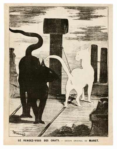 Das Rendezvous der Katzen von Édouard Manet