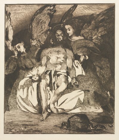 Der tote Christus mit Engeln, 1866-1867 von Édouard Manet