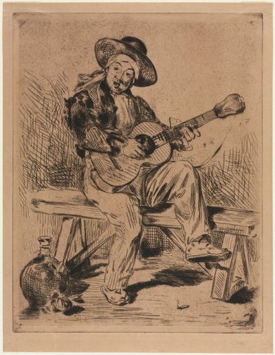 Der Gitarrist, 1861 von Édouard Manet
