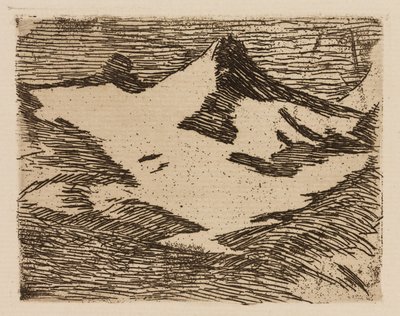 Der Berg, Platte 2 aus Le Fleuve von Édouard Manet
