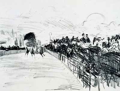 Die Rennen, ca. 1865-72 von Édouard Manet