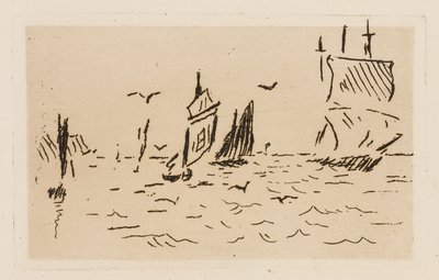 Das Meer, Tafel 7 aus Le Fleuve von Édouard Manet