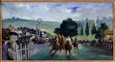 Die Rennen in Longchamp von Édouard Manet