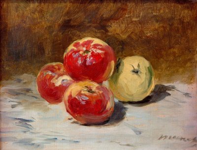Vier Äpfel von Édouard Manet