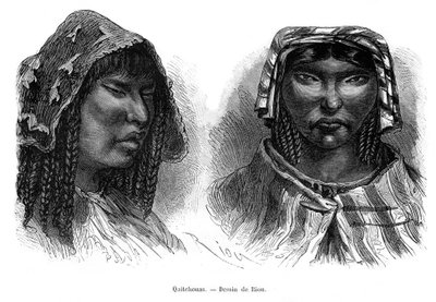 Quichua-Indianer, Südamerika, 19. Jahrhundert von Edouard Riou