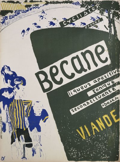 Fahrrad; Becane, ca. 1894 von Edouard Vuillard