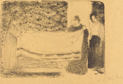Das Wäschefalten (Le pliage du linge) von Edouard Vuillard
