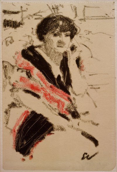 Halbfigur einer sitzenden Frau von Edouard Vuillard