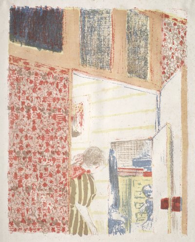 Innenraum mit rosa Tapete III von Edouard Vuillard