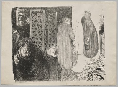 Innenraum mit einem Paravent von Edouard Vuillard