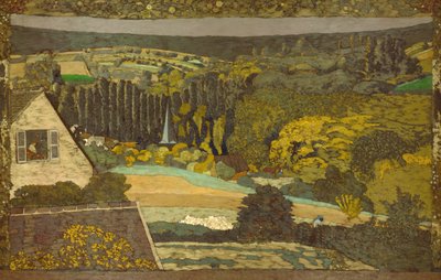 Landschaft: Fenster mit Blick auf den Wald von Edouard Vuillard