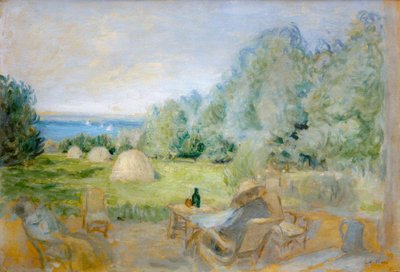 Die Heuhaufen im Garten der Funken in Criqueboeuf von Edouard Vuillard