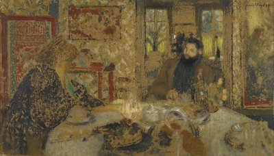 Mittagessen. Misia und Cipa in Villeneuve, 1897 von Edouard Vuillard