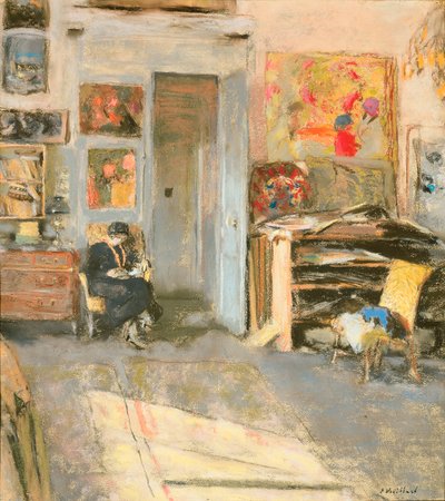 Madame Josse Hessel im Vuillard-Studio von Edouard Vuillard