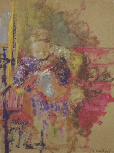 Madame Vuillard beim Nähen, ca. 1905 von Edouard Vuillard