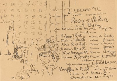 Rosmersholm, 1893 von Edouard Vuillard