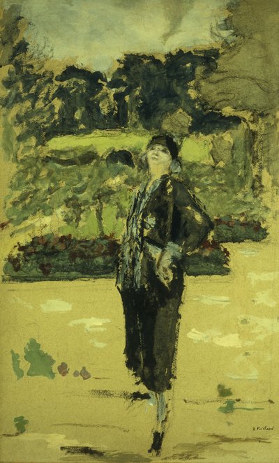 Das schwarze Kleid, 1920 von Edouard Vuillard