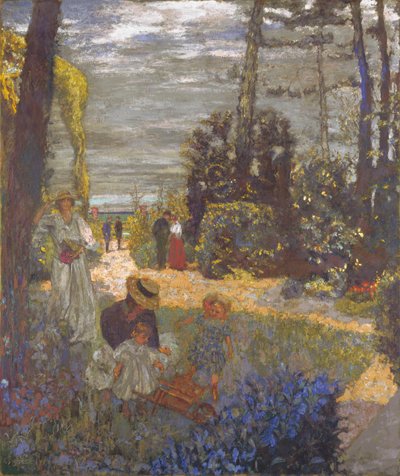 Die Terrasse in Vasouy, der Garten, 1901 von Edouard Vuillard