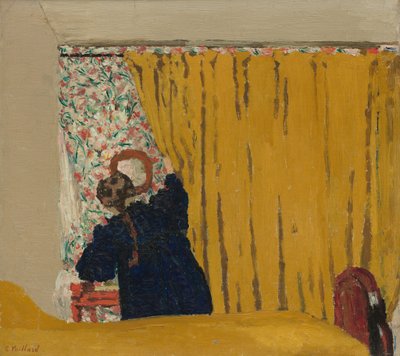 Der gelbe Vorhang von Edouard Vuillard