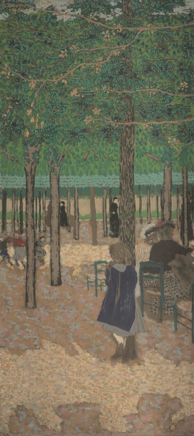 Unter den Bäumen (aus "Die öffentlichen Gärten") von Edouard Vuillard