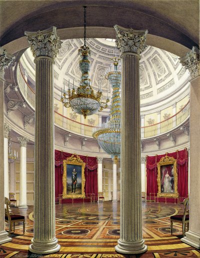 Die Rotunde, Winterpalast, 1862 von Eduard Hau