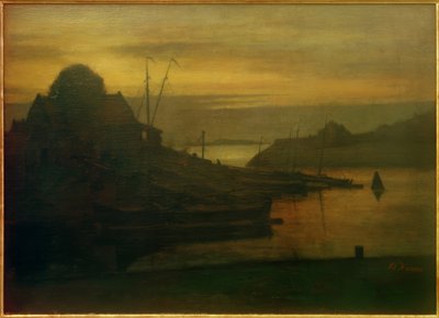 Schiffswerft in Muiden von Eduard Karsen