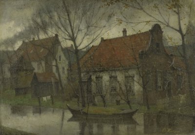 Ansicht in einem Dorf von Eduard Karsen