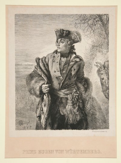 Porträt von Prinz Eugen von Württemberg von Eduard Kretzschmar