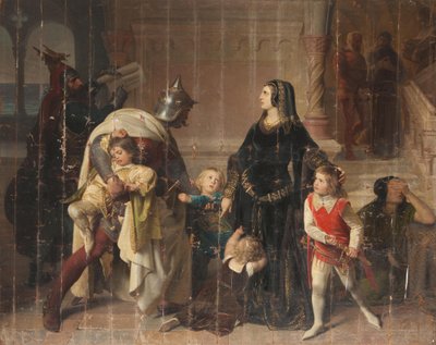 Die Gefangennahme der Söhne Manfreds von Eduard Ritter von Engerth