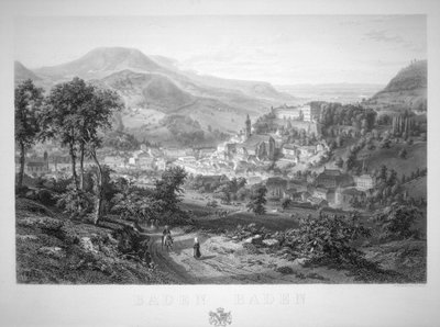 Baden Baden, 19. Jahrhundert von Eduard Willman