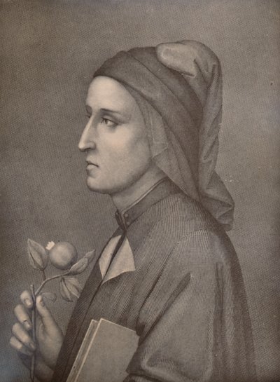 Dante Alighieri, italienischer Dichter von Eduardo Chiossone