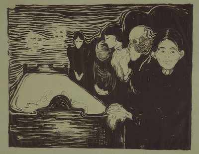 Am Totenbett von Edvard Munch