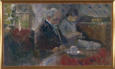 Am Kaffeetisch von Edvard Munch