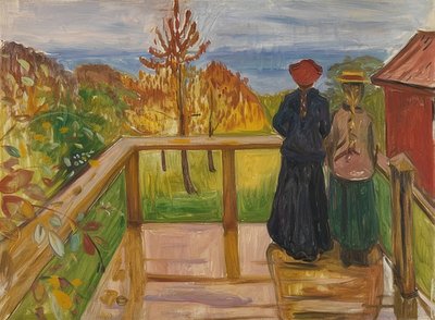 Auf der Veranda von Edvard Munch