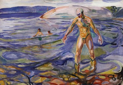Badender Mann von Edvard Munch