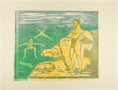 Jungen beim Baden von Edvard Munch