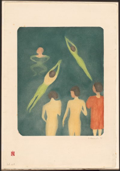 Jungen beim Baden von Edvard Munch