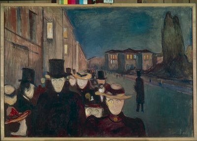 Abend auf Karl Johan von Edvard Munch