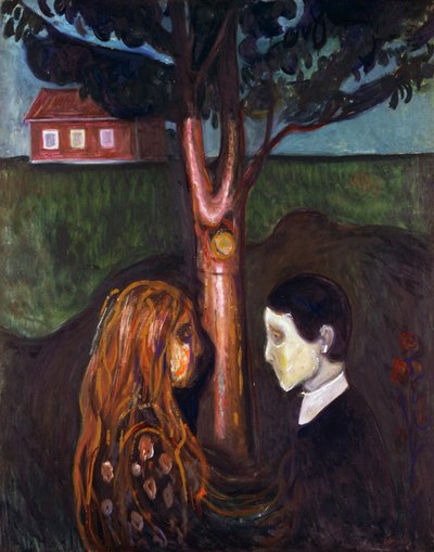 Augen in Augen von Edvard Munch
