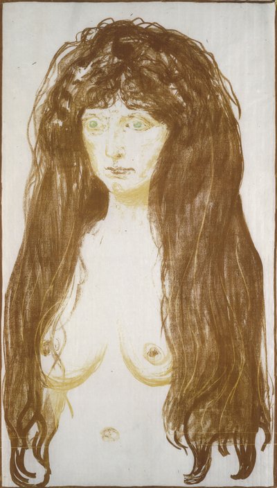Weibliche Aktfigur, Die Sünde von Edvard Munch